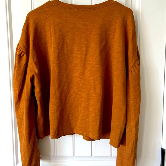 Blu pepper embroidered top. Puff dropsleeve. Size L. Floral and gathered details - Picture 4 of 5